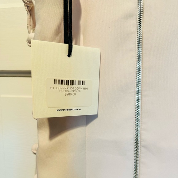 NWT Light Pink Knot Me Down Dress By Johnny - US size 4 - Picture 6 of 8